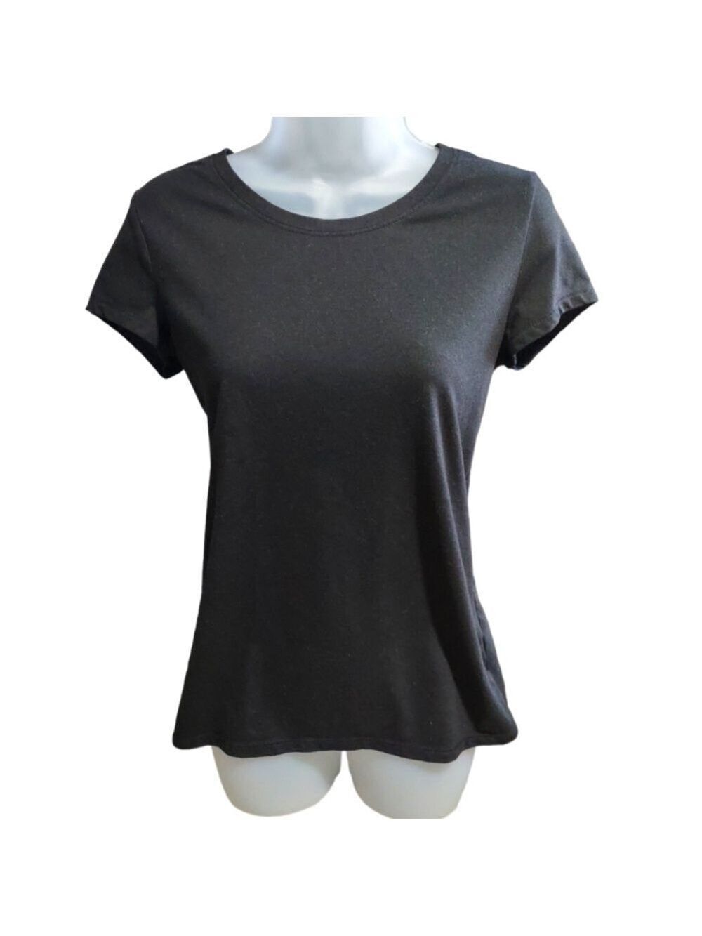 No Boundaries Black Scoop Neck Top Junior Large